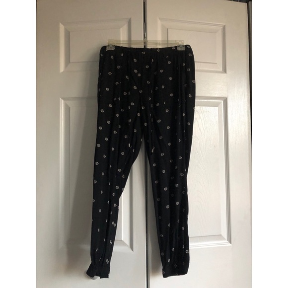 Black Floral Joggers - Picture 1 of 1